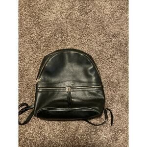 Kate Spade New York Black Pebbled Leather Large Backpack 14x14x5 Excellent
